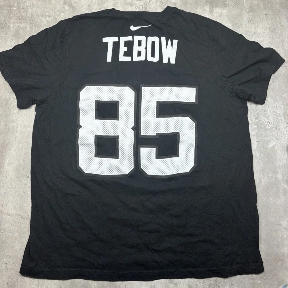 Nike Men's Black NFL Jacksonville Jaguars Tebow 85 Jersey T-Shirt Size XL